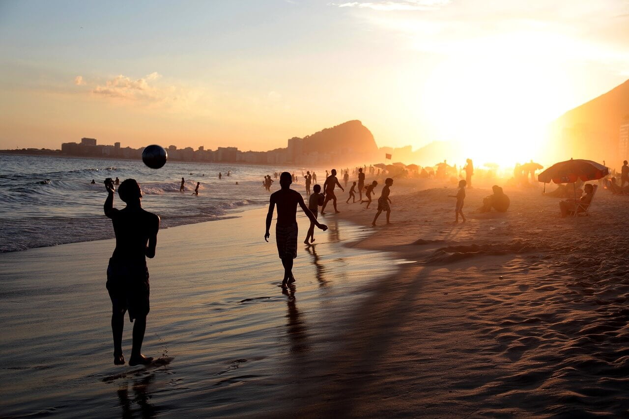 Fim de tarde na praia Rio de Janeiro