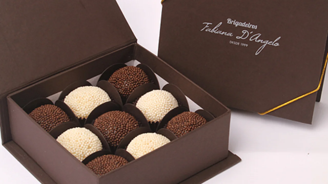 caixa de brigadeiros fabiana d'angelo restaurante rio design