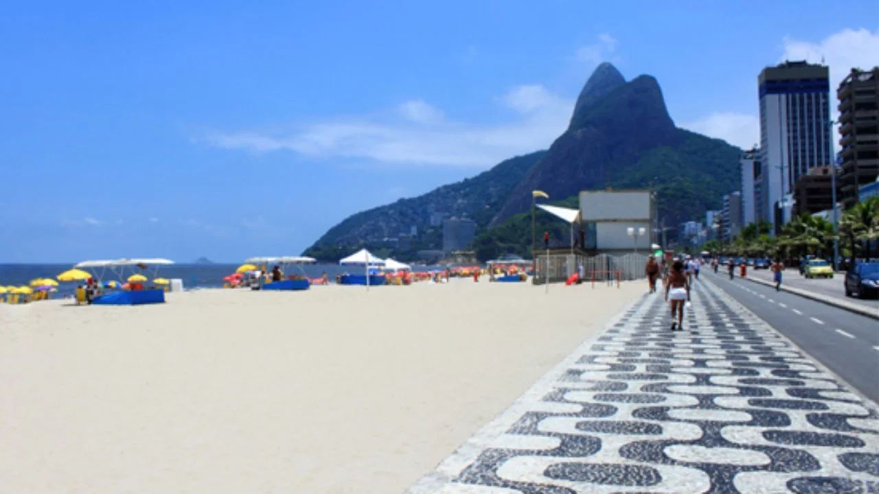 Orla da praia de Ipanema Rio de Janeiro