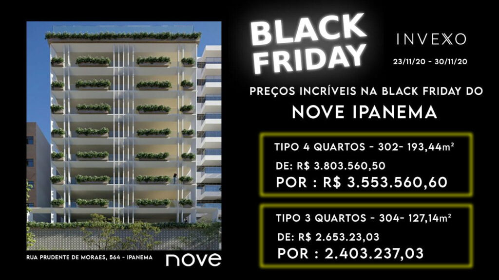 Black Friday de imóveis ipanema