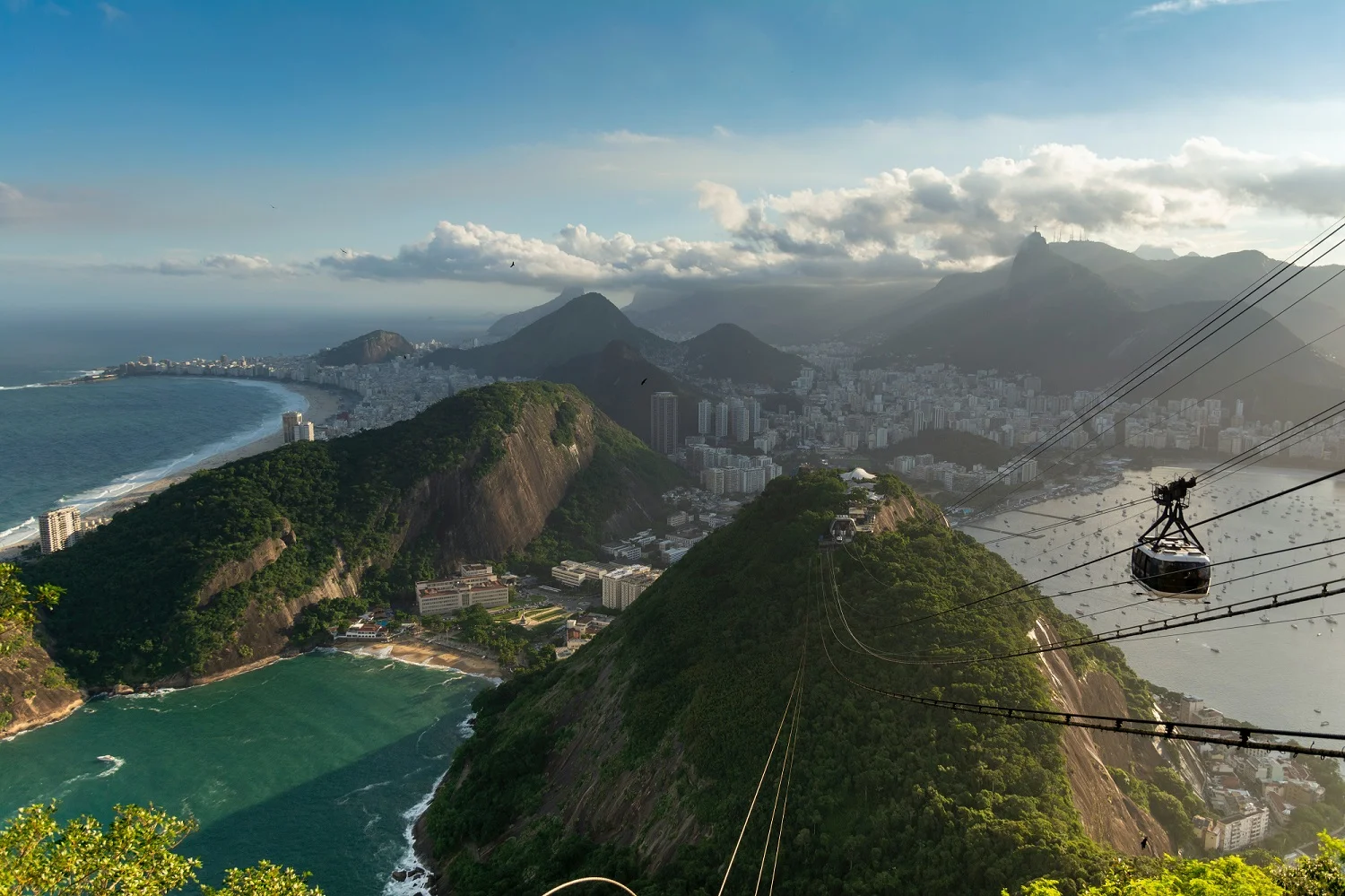 pao de açucar urca zona sul rio de janeiro foto aerea rj
