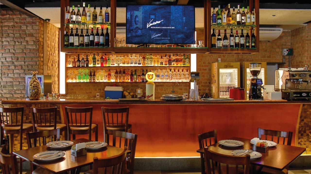 Bancada restaurante Vinícius e Bossa Nova Bar Rio de Janeiro