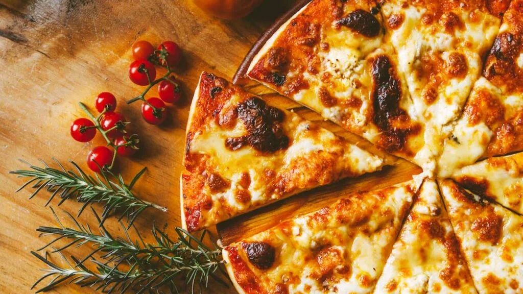 Pedaço cortado pizzaria Copacabana Rio de Janeiro