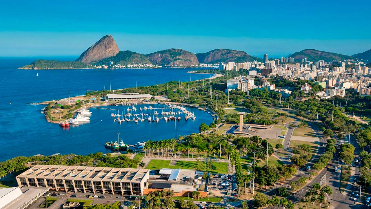 Vista aérea Botafogo Rio de Janeiro