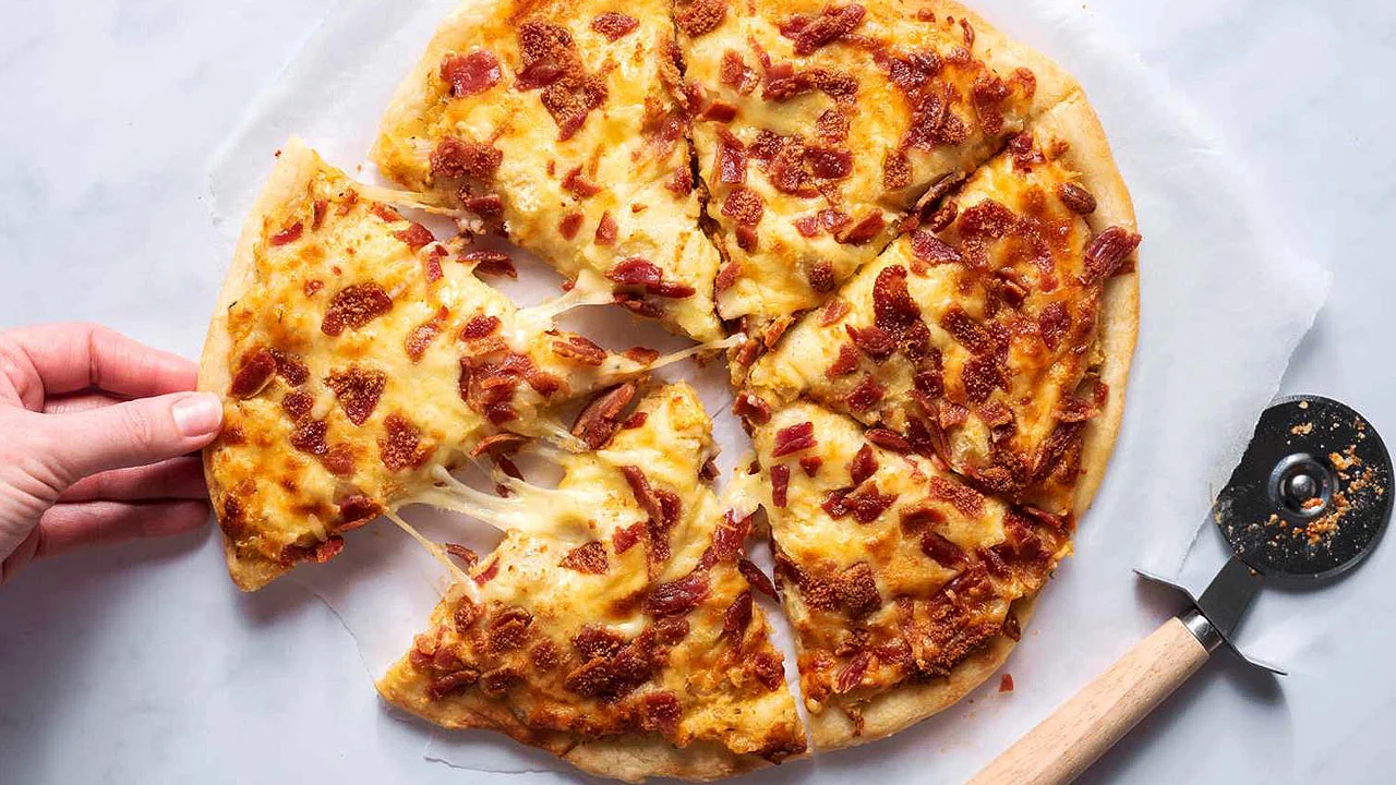 Pizza de bacon Pizzaria São Conrado Rio de Janeiro