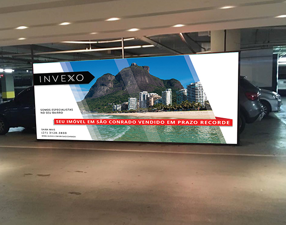 Divulgação INVEXO na garagem do Shopping Fashion Mall