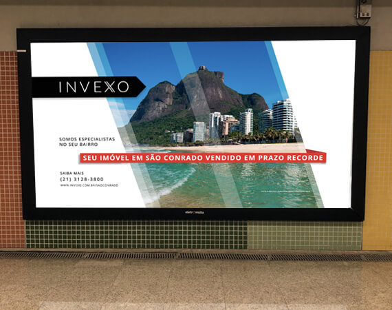 Divulgação INVEXO no Metrô de São Conrado