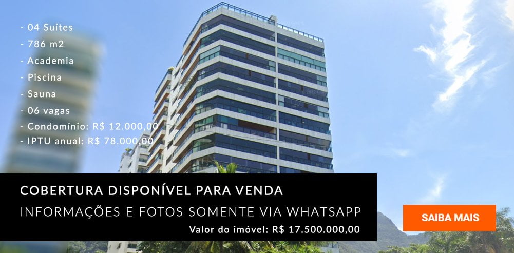 cobertura a venda herbert moses sao conrado rj